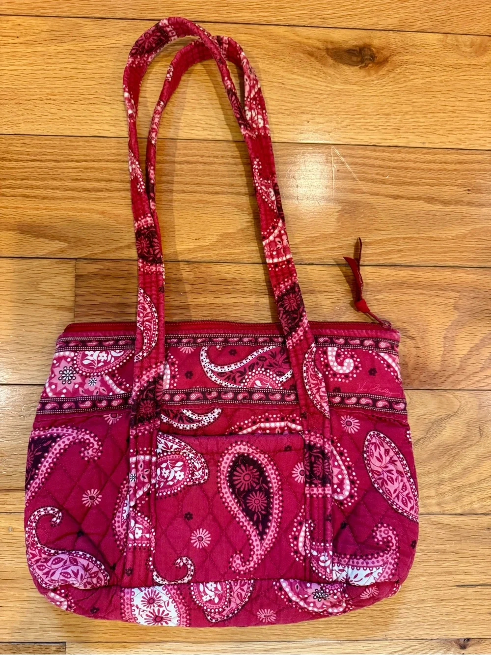 Vintage Vera Bradley “Little Betsy” Shoulder Bag “Mesa Red”
